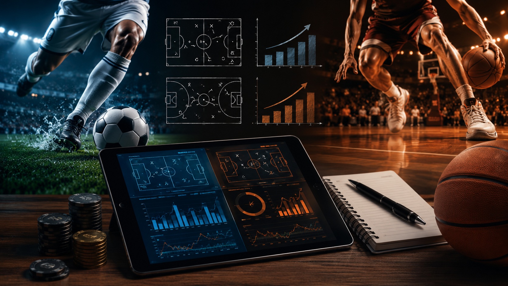 What is the total and the handicap in betting