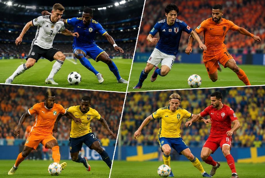 Fourth day of the World Cup in the USA, Canada, and Mexico: record-breaking Germany, determined Japan, and a rout by Sweden.